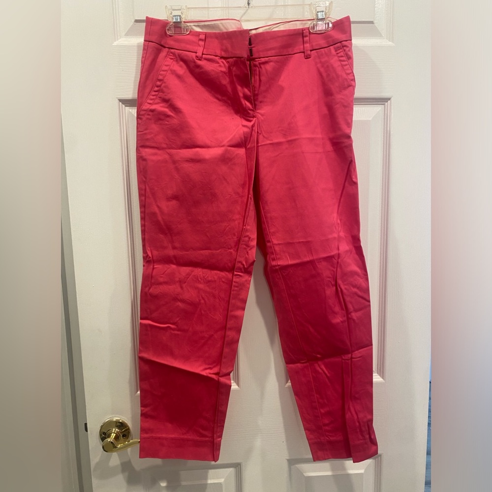 J. Crew Pink City Pants SZ 6